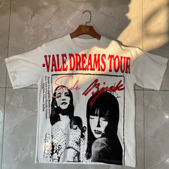 Valleydream White Valleydreams Tour Portrait Vintage Graphic T-Shirt