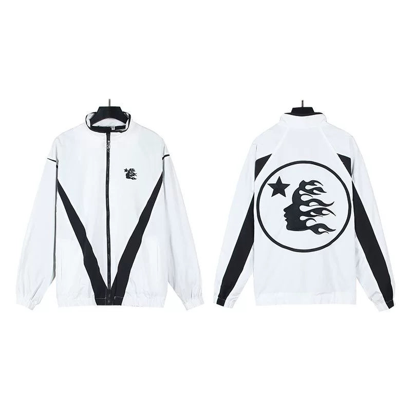Hellstar Washed Vintage Printed Zip Hoodie