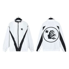 Hellstar Washed Vintage Printed Zip Hoodie