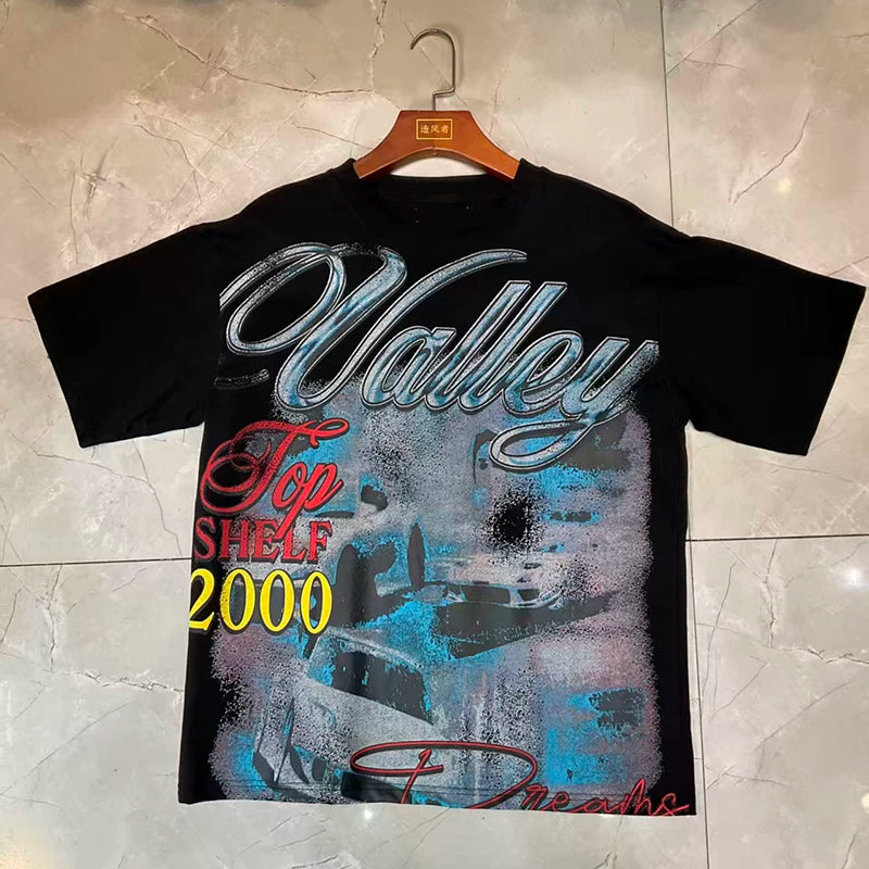 Valleydream Black Valley Top Shelf 2000 Retro Graphic T-Shirt