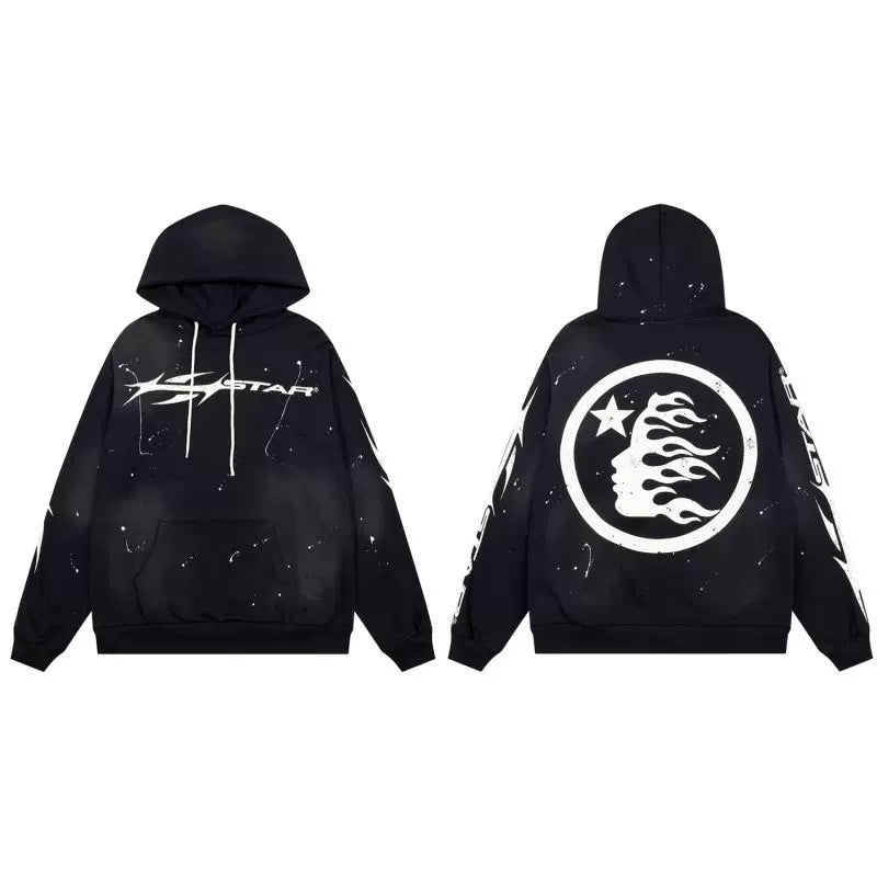 Hellstar Black Splatter Hoodie