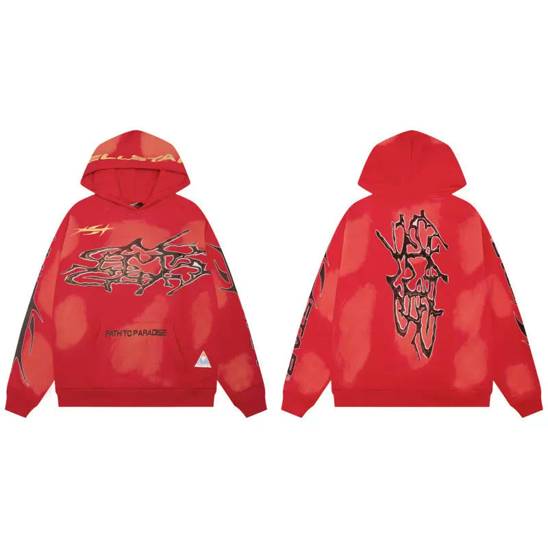 Hellstar Red Calligraphy Hoodie