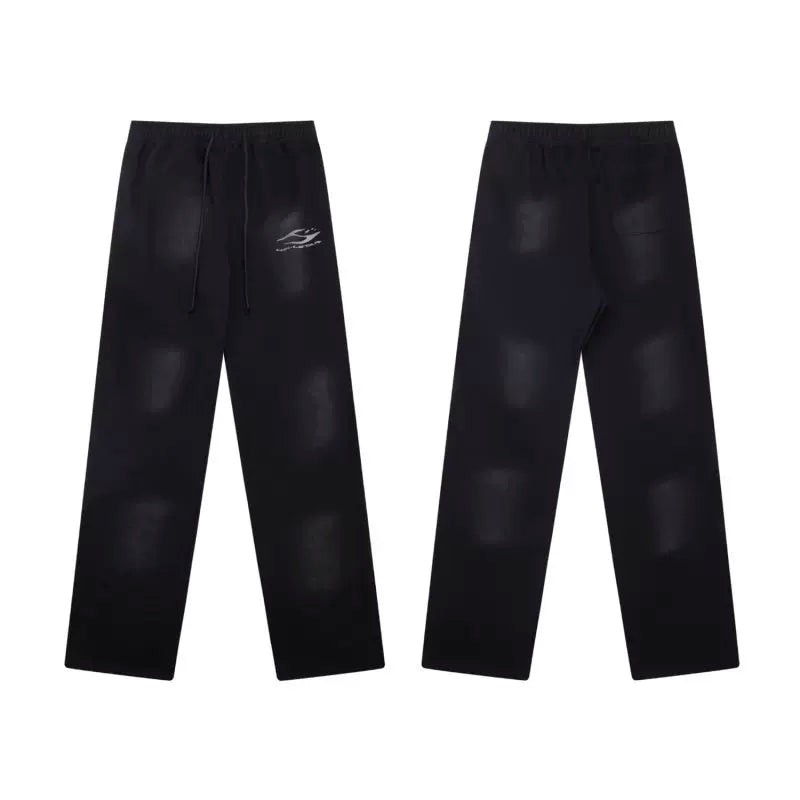 Hellstar Black Drawstring Print Sweatpants
