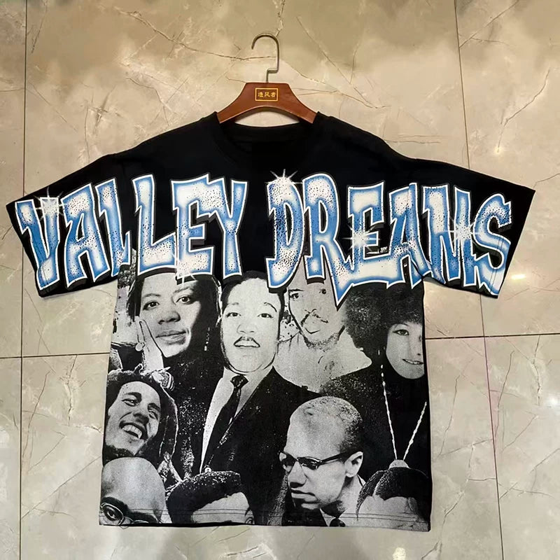 Valleydream Black Valley Dreams Collage Portrait Graphic T-Shirt