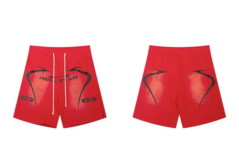 Hellstar Red Graphic Shorts