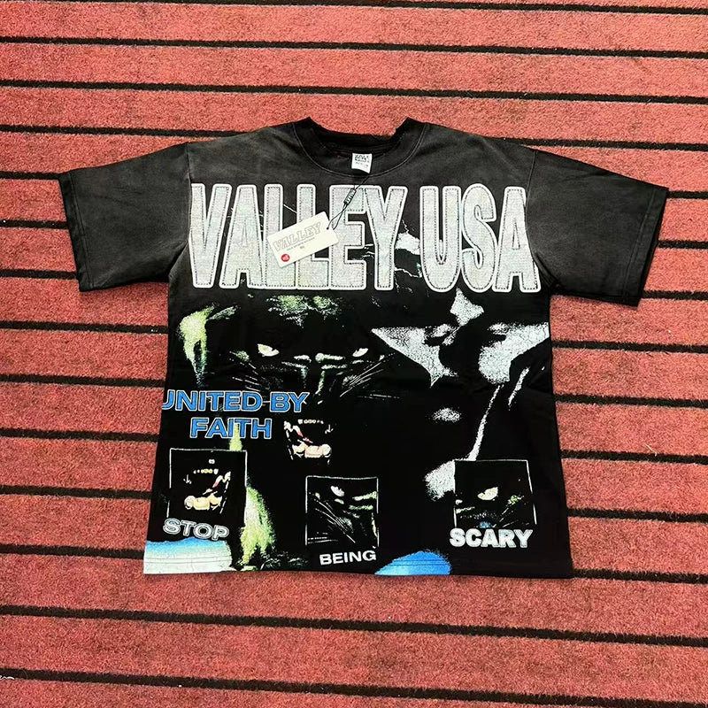 Valleydream Black Valley USA United By Faith Vintage T-Shirt
