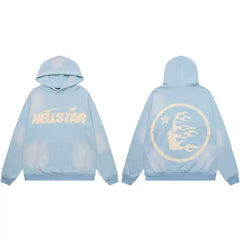 Hellstar Light Blue Skull Hoodie