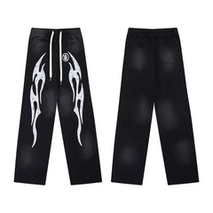Hellstar Black Flame Sweatpants