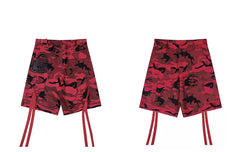 Hellstar Red Black Camo Shorts