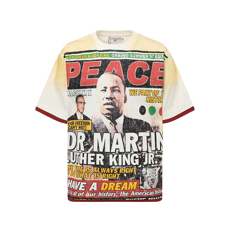 Valleydream Cream MLK I Have A Dream Vintage Graphic Tee