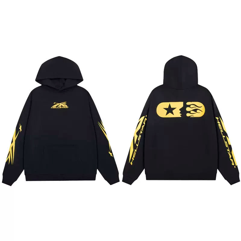 Hellstar Black Yellow CB Hoodie