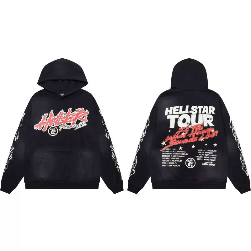 Hellstar Black HELLSTAR TOUR Hoodie
