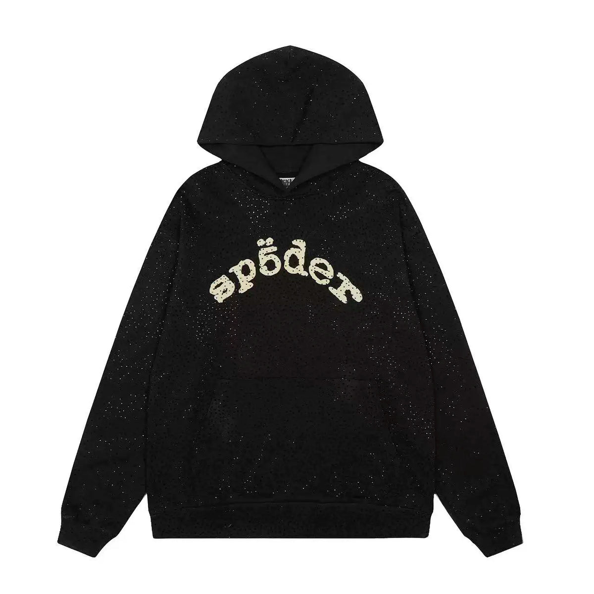 Sp5der Essential Hoodie - Black / Classic Light Fleece