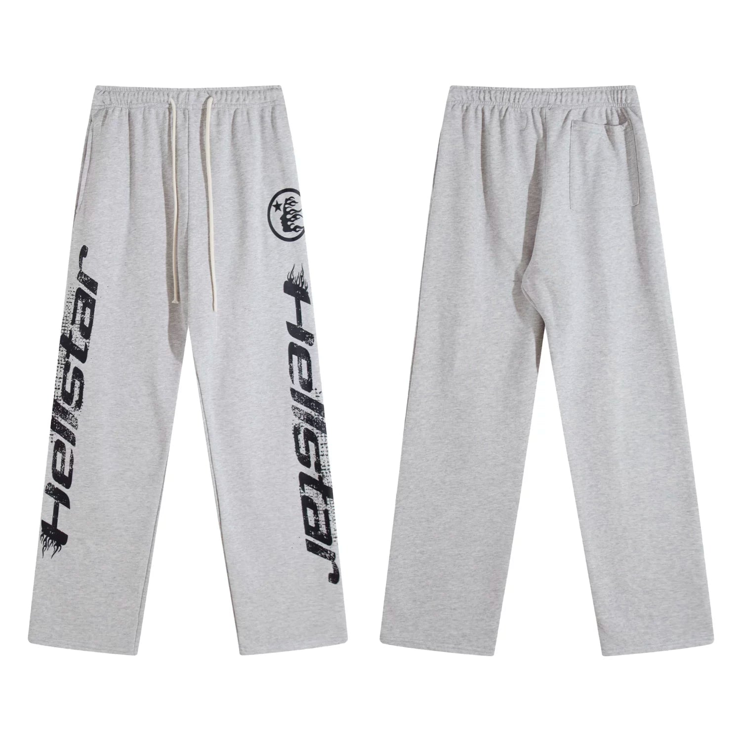 Hellstar Grey Letter Sweatpants