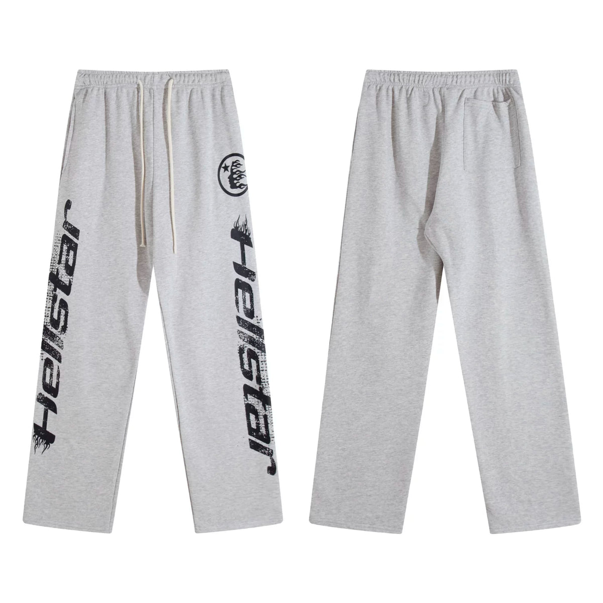 Hellstar Grey Letter Sweatpants