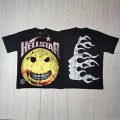 Hellstar Smiley Face Records Graphic T-shirt
