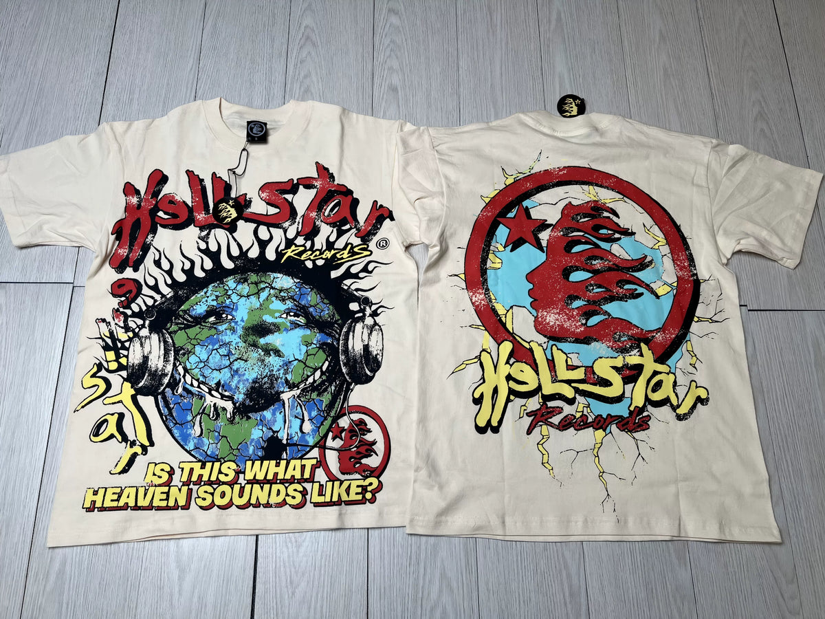 Hellstar Earth Globe Vintage Graphic Tee