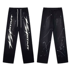 Hellstar Black STAR Sweatpants