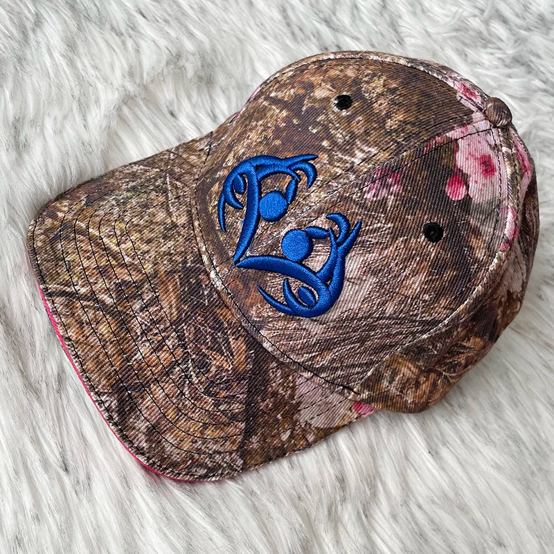 Hellstar Camo Blue Graphic Flat Brim Cap