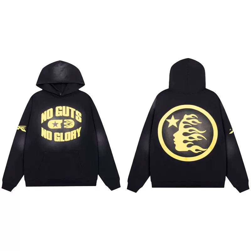 Hellstar Black NO GUTS Hoodie