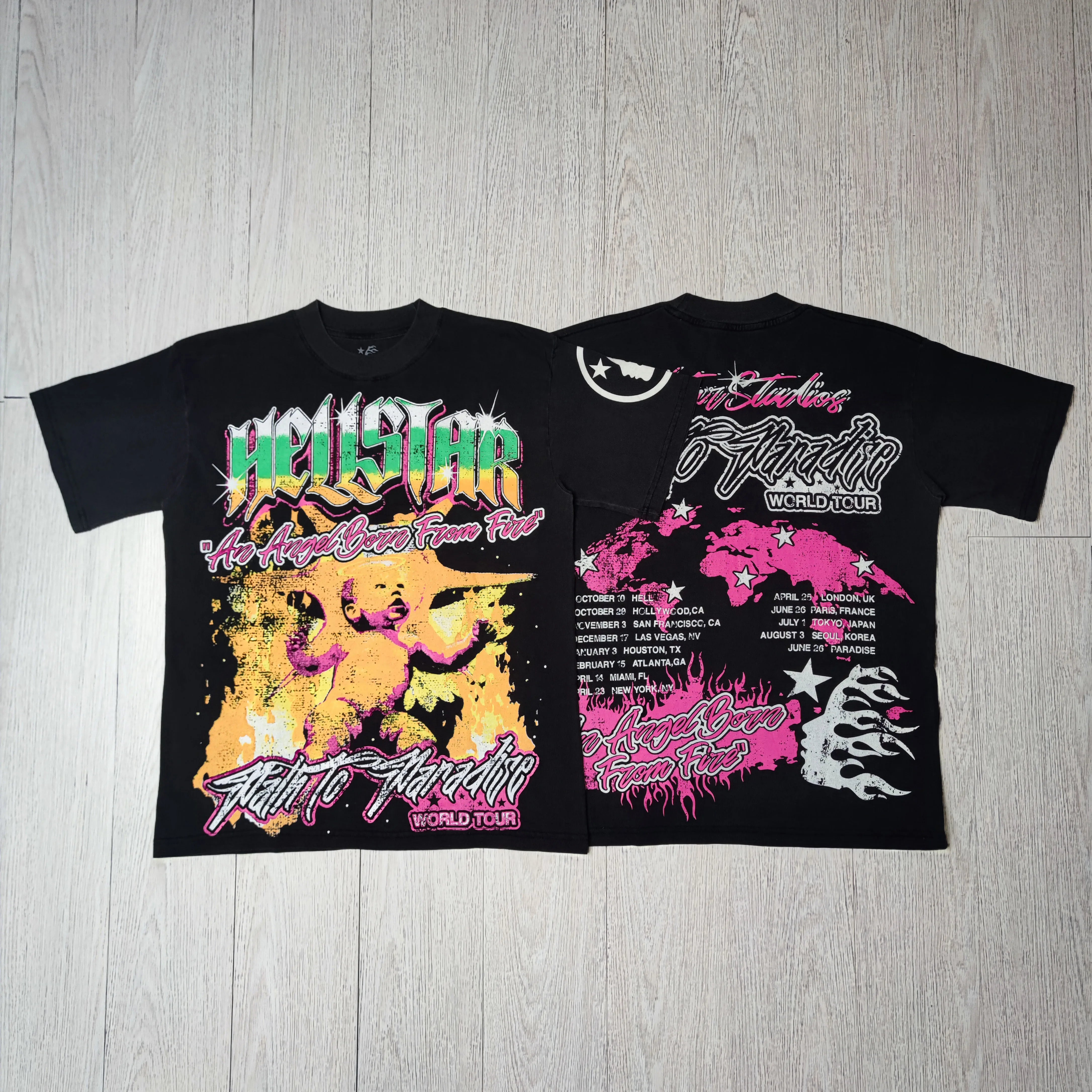 Hellstar Tie Dye Abstract Graphic Tee