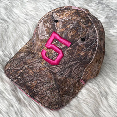 Hellstar Camo Pink Number 5 Flat Brim Cap