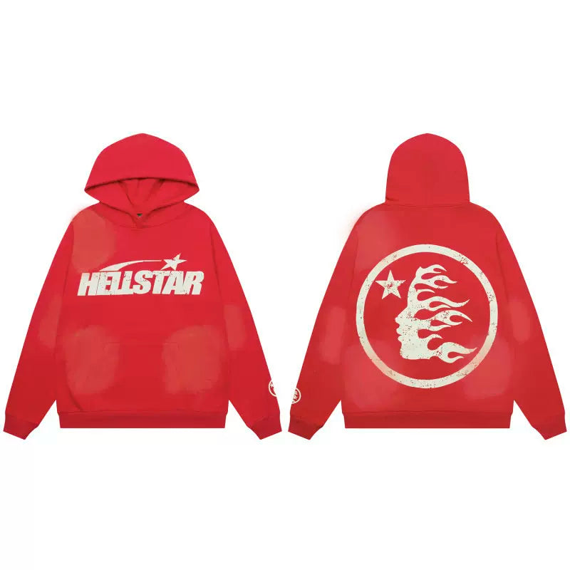 Hellstar Red Star Flame Hoodie