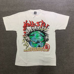 Hellstar Earth Skull Cream T-shirt