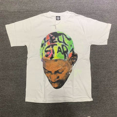 Hellstar Multicolor Head Portrait Cream T-shirt