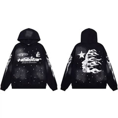 Hellstar Black Holister Star Hoodie