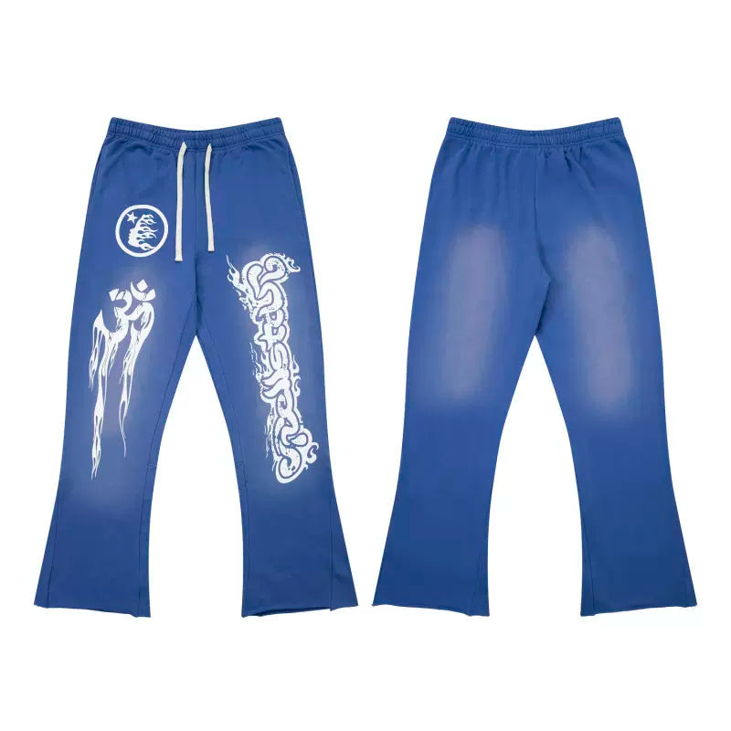 Hellstar Blue Flare Sweatpants