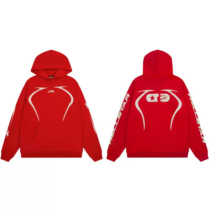 Hellstar Black Line Graphic Hoodie
