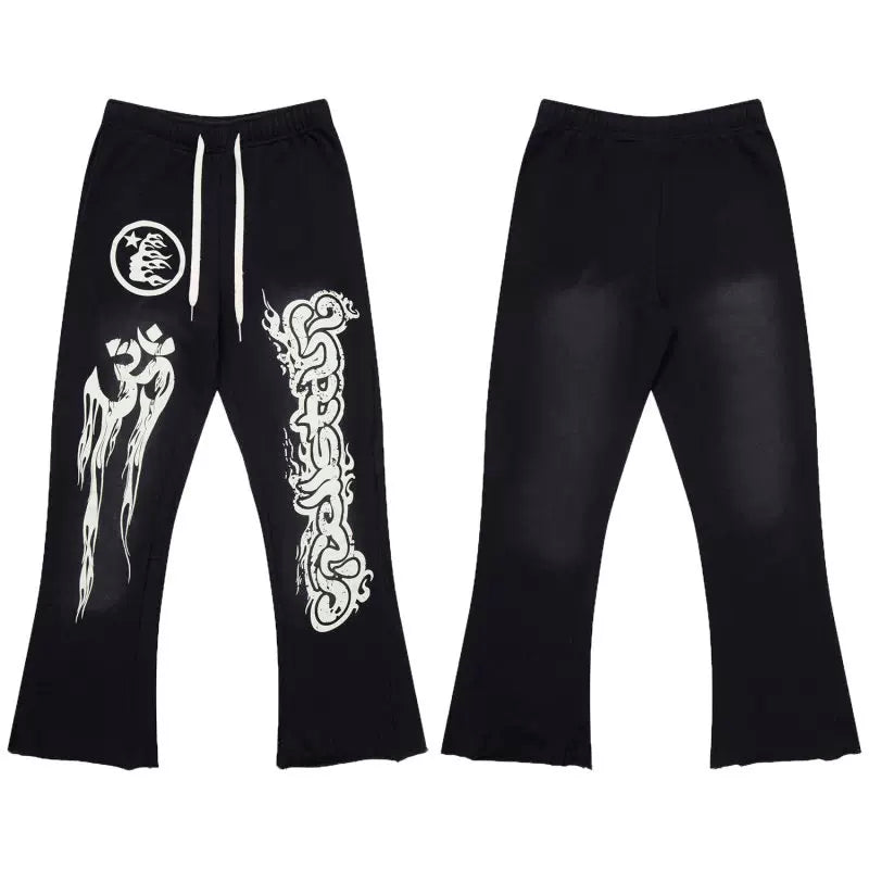 Hellstar Black Print Sweatpants