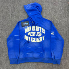 Hellstar Blue No Guts No Glory Pullover Hoodie