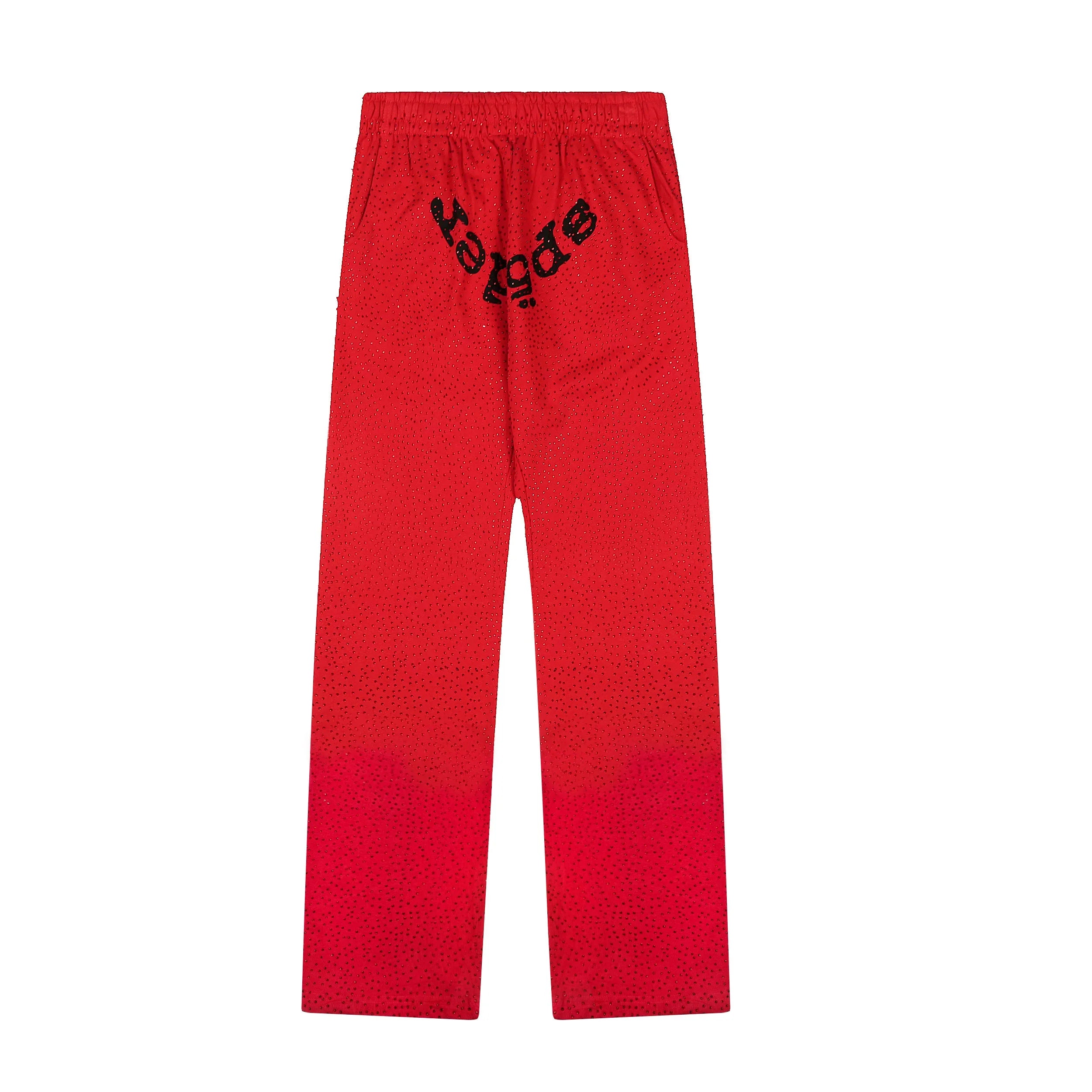Sp5der Web Sweatpants - Red / Heavy Fleece Lined (Winter Weight)