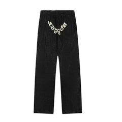 Sp5der Essential Sweatpants - Black / Heavy Fleece Lined