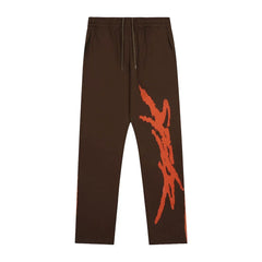 Sp5der Graffiti Script Sweatpants - Brown