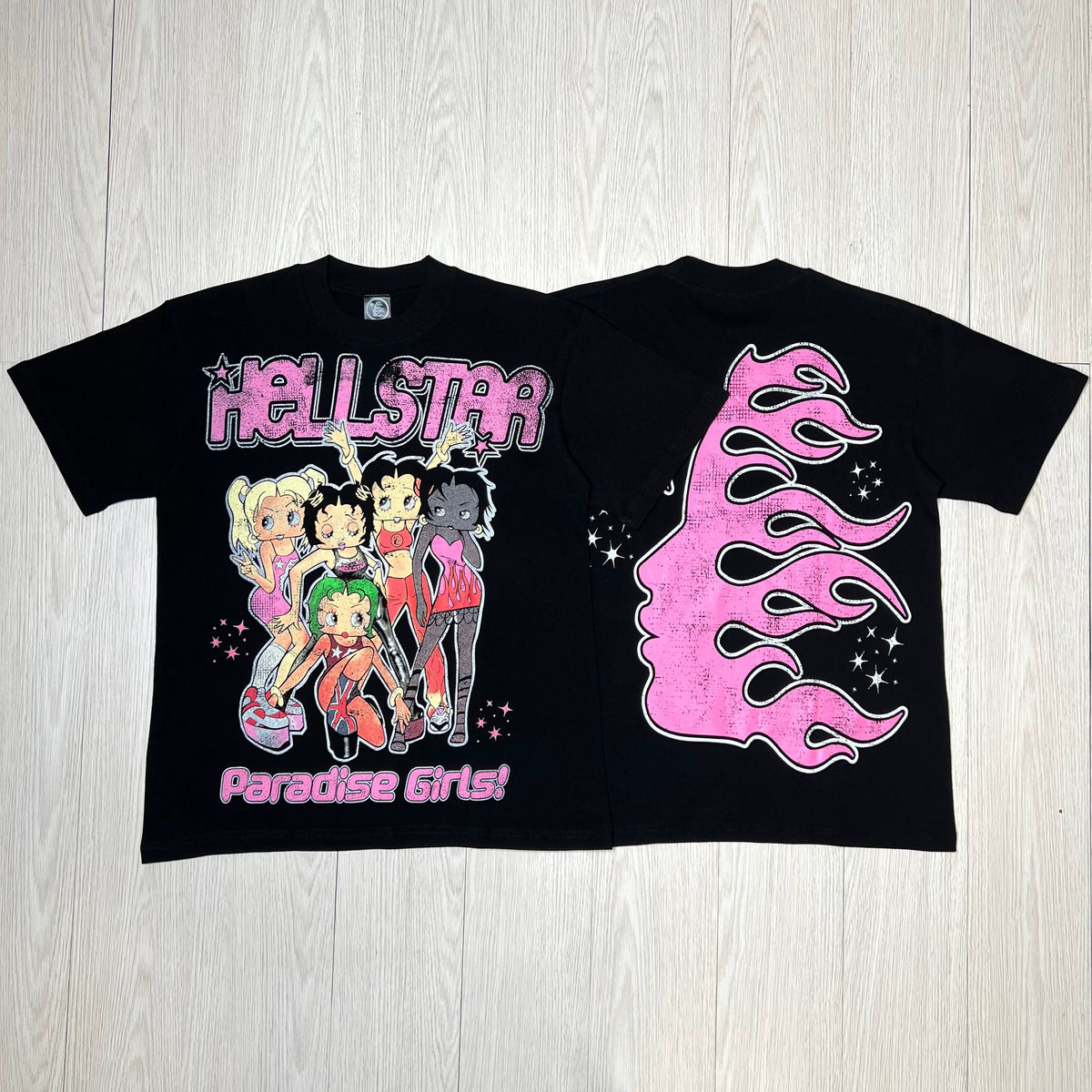 Hellstar Paradise Girls Cartoon Print T-shirt