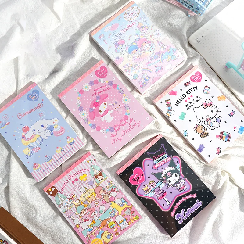 Sanrio Memo Pad Set – 128 Sheets + Sticker Sheet (Extra Large)