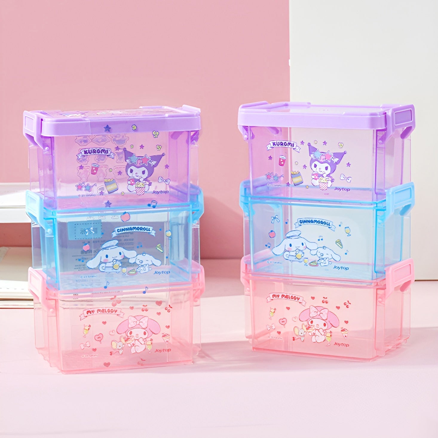 Stackable Sanrio Storage Boxes - Set of 3