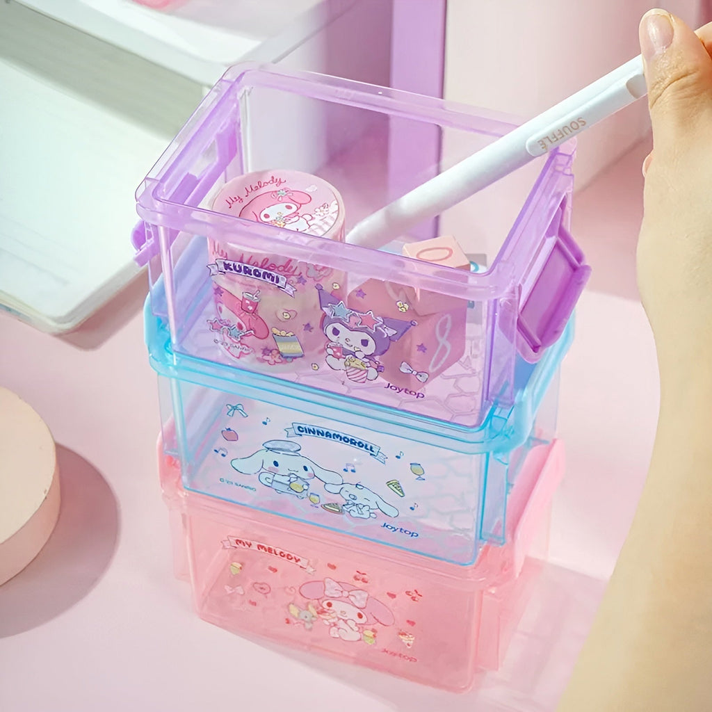 Stackable Sanrio Storage Boxes - Set of 3
