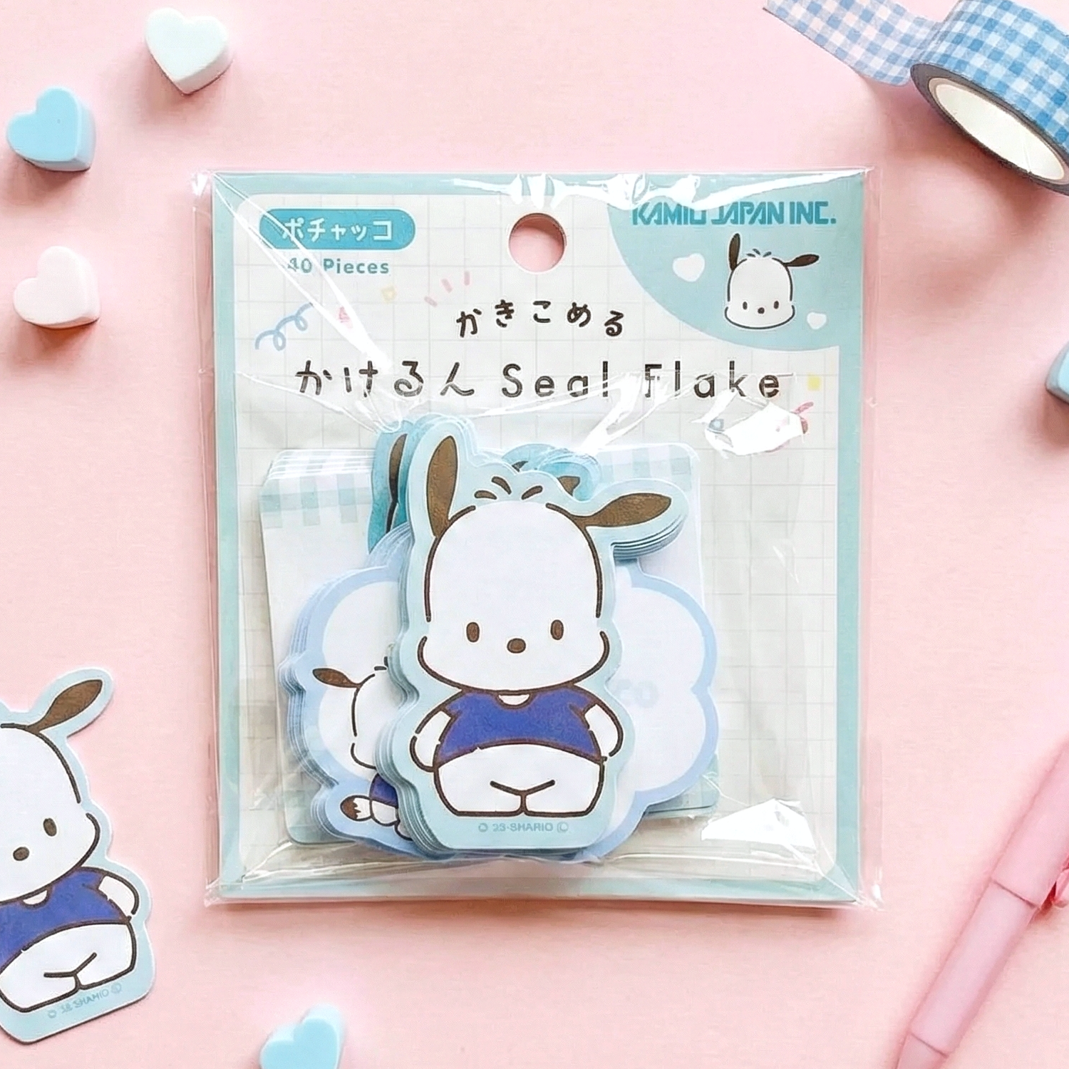 Sanrio Characters Write-On Stickers - Pochacco