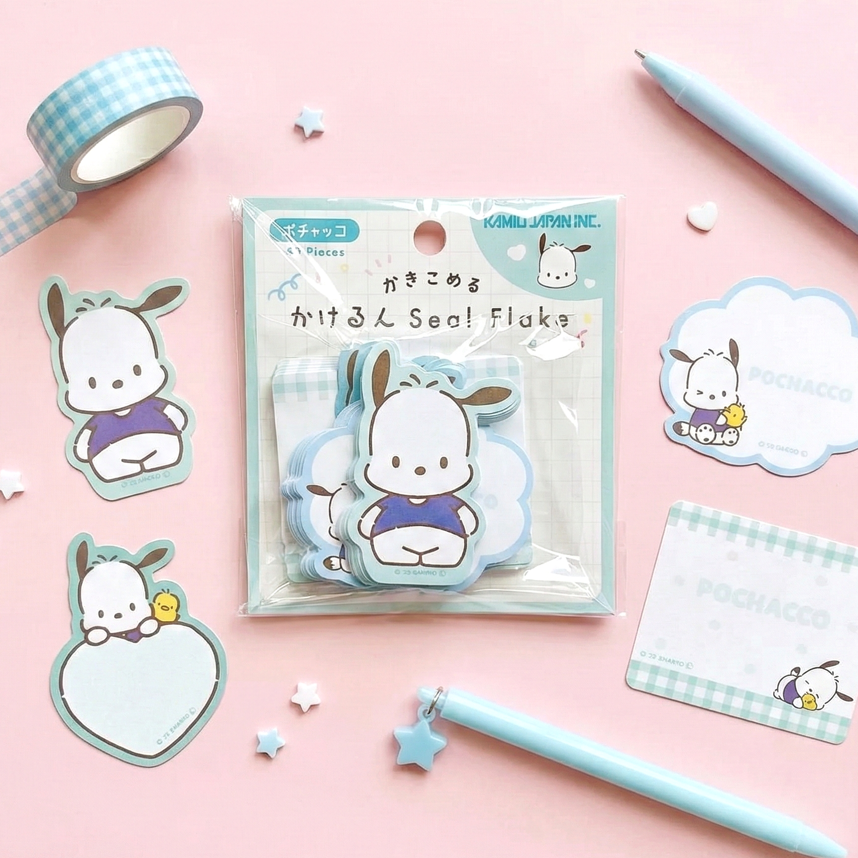 Sanrio Characters Write-On Stickers - Pochacco