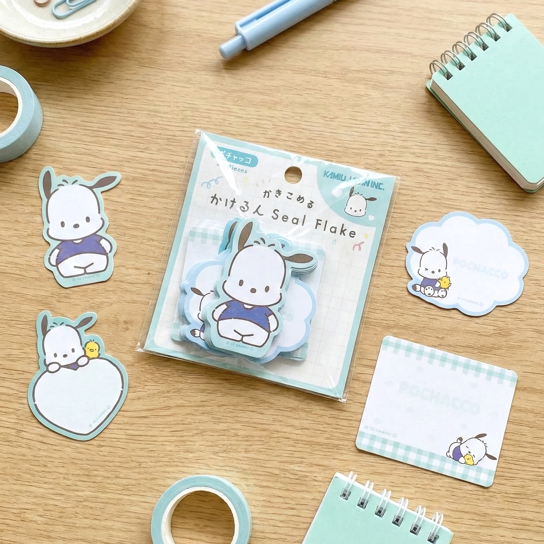 Sanrio Characters Write-On Stickers - Pochacco