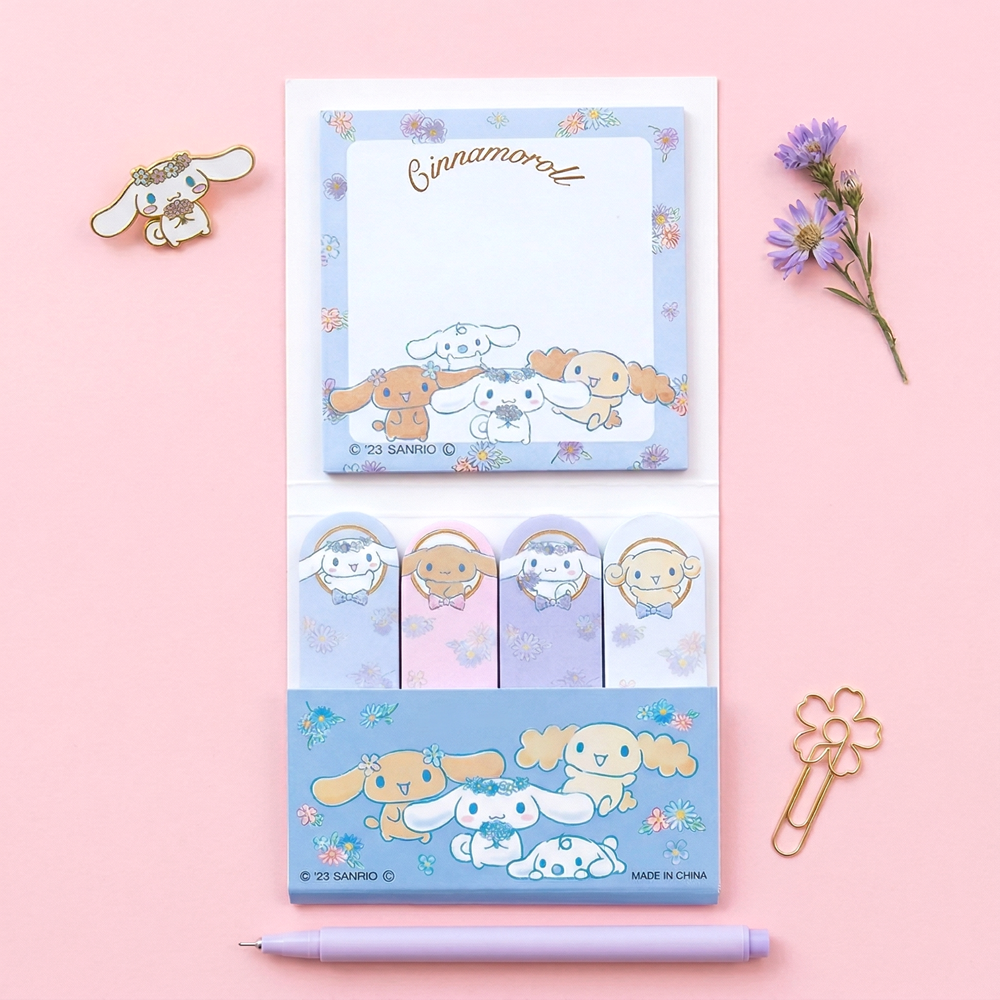 Sanrio Characters Large Sticky Notes Set - Sweet Life