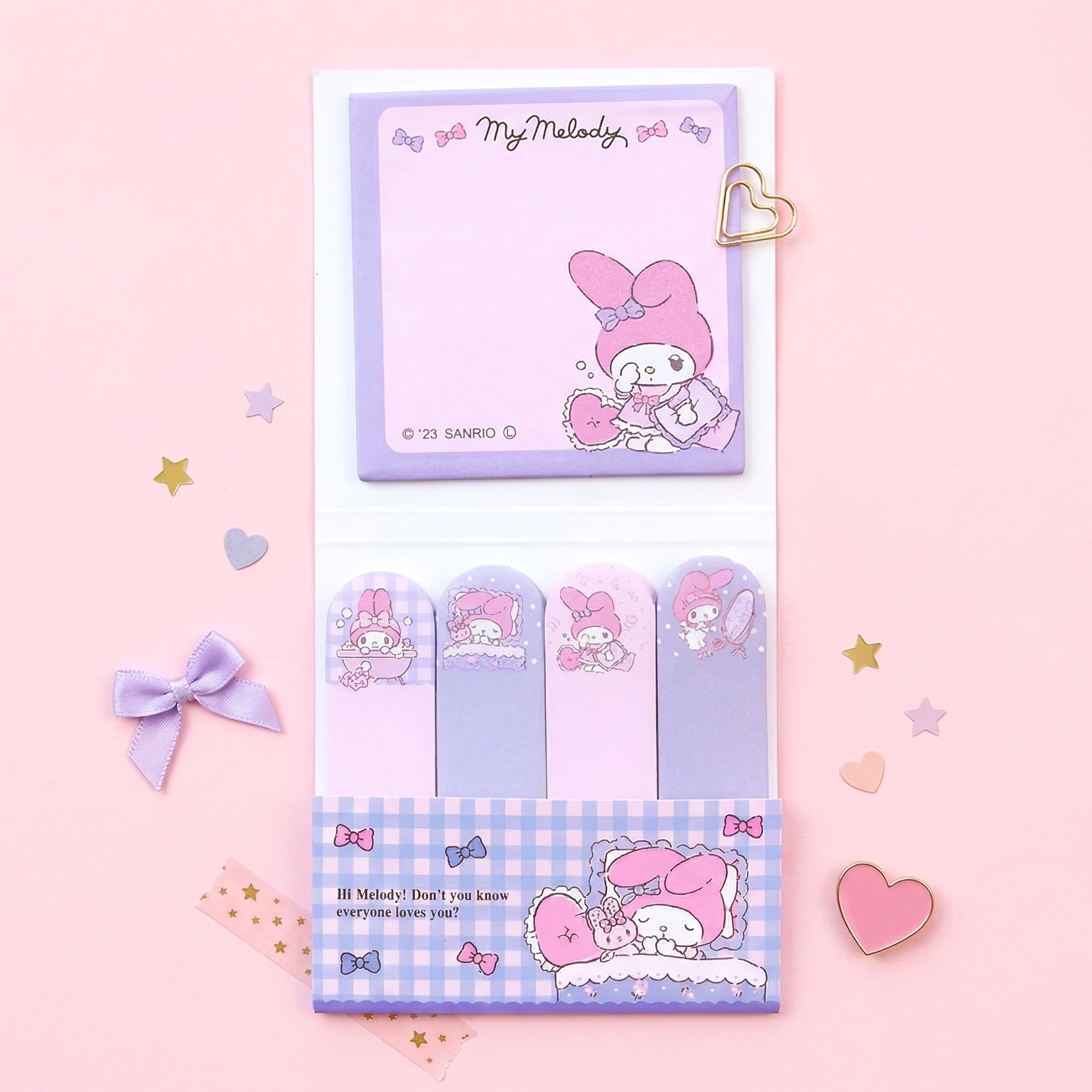 Sanrio Characters Large Sticky Notes Set - Sweet Life