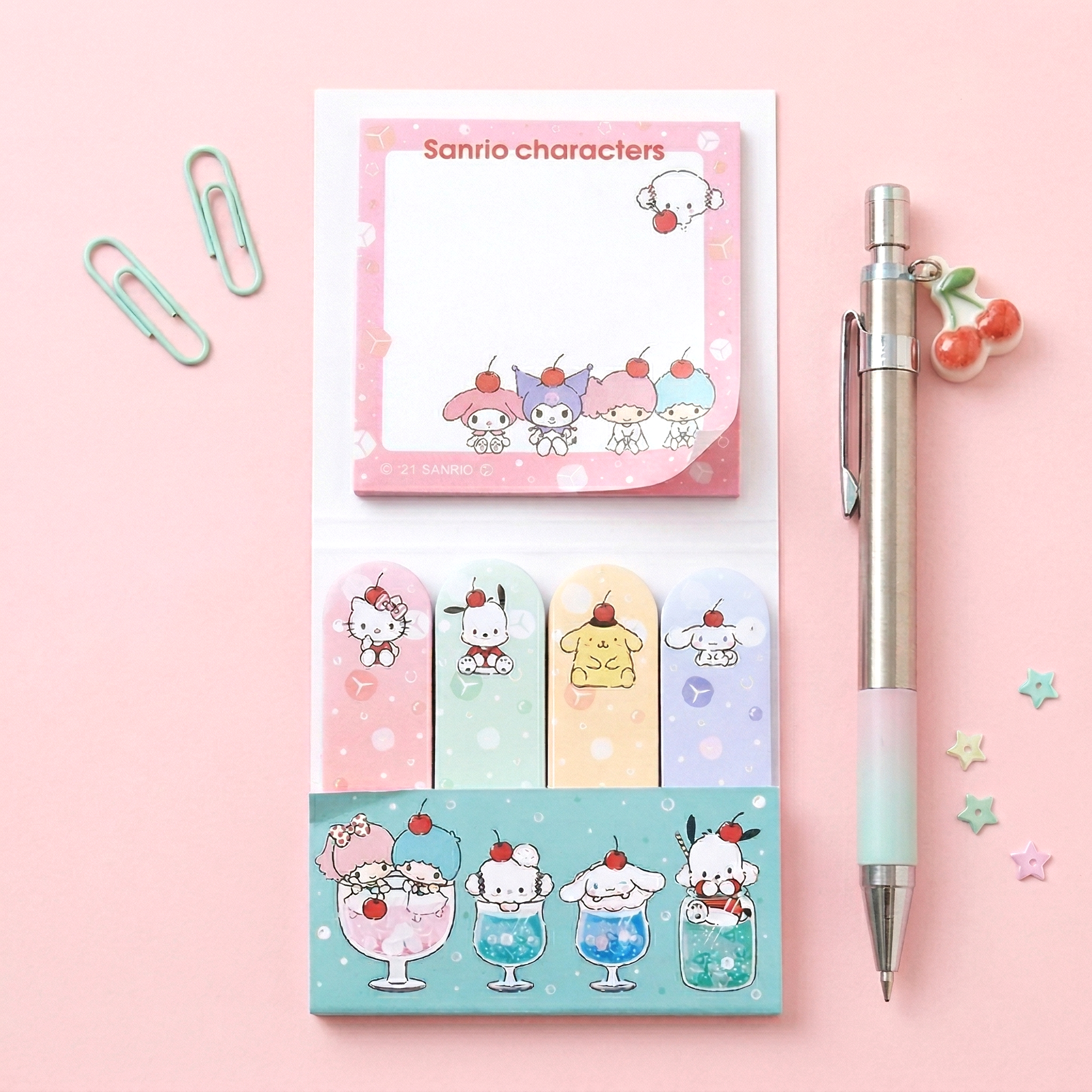 Sanrio Characters Large Sticky Notes Set - Sweet Life