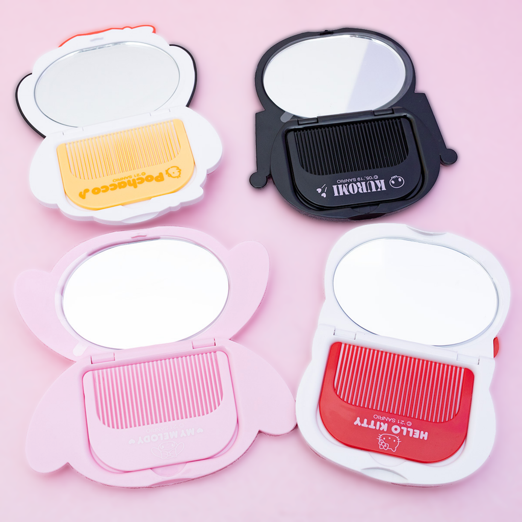 Sanrio Compact Mirror & Comb Set