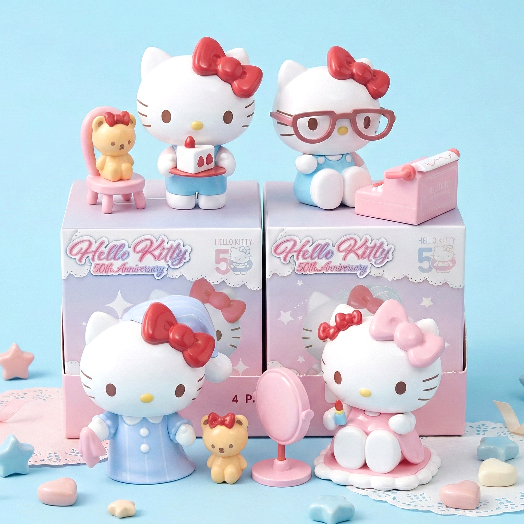 Sanrio Hello Kitty Figure - Limited 50th Anniversary Edition