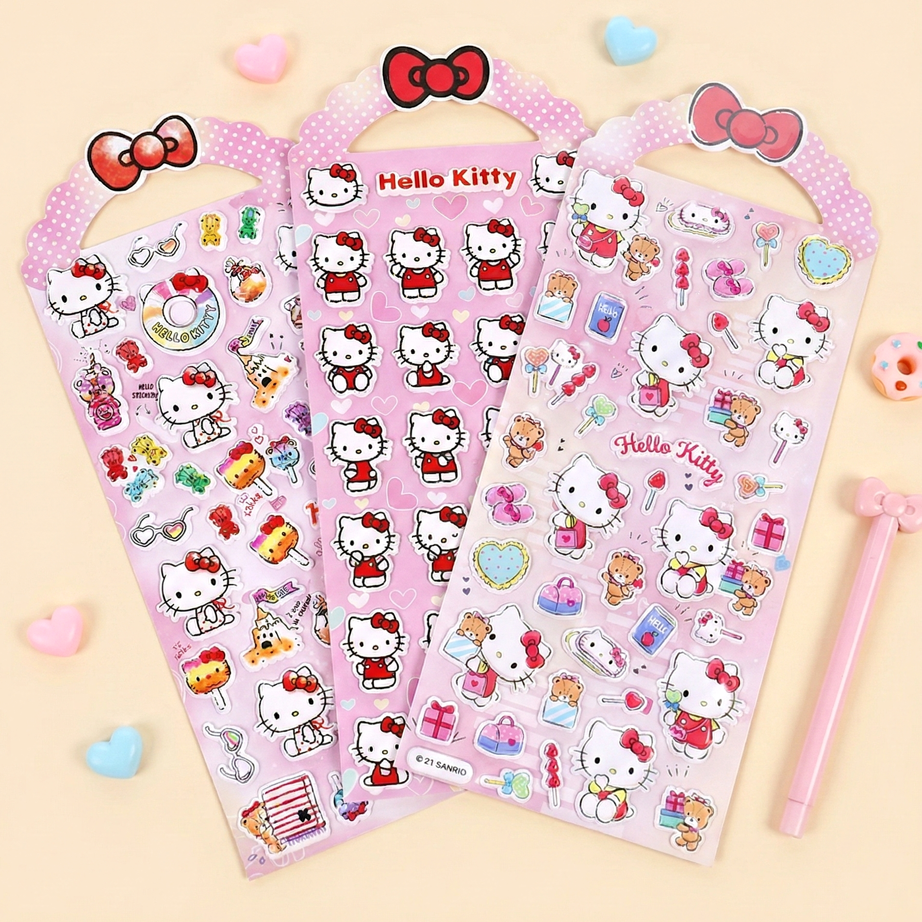 Sanrio Hello Kitty Puffy Stickers